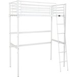 Habitat et Jardin Lit mezzanine  Alora  - 90 x 190 cm - Blanc