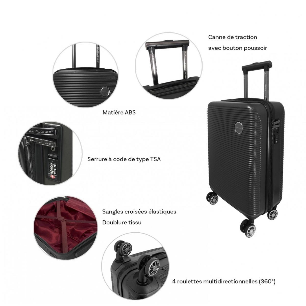 David Jones Valise Cabine David Jones