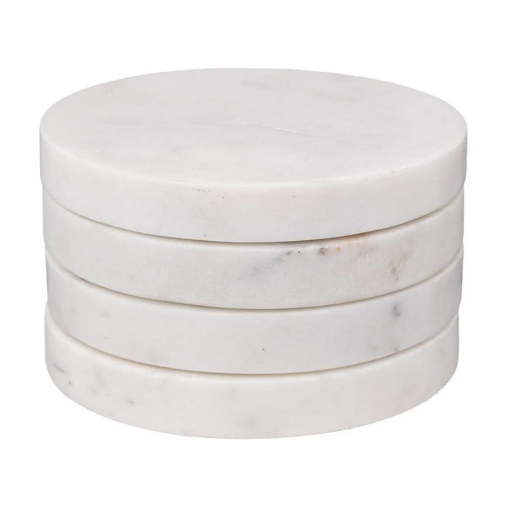 Voir la diapositive 2 : SECRET DE GOURMET Lot de 4 dessous de verre  sublima  10cm blanc