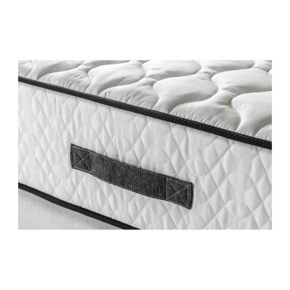 DEKO DREAM DEKO DREAM Ensemble matelas + sommier 140 x 190 - Ressorts - 24 cm - 5 zones - Equilibre - DETENTE