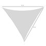 Voir la diapositive 3 : OUTSUNNY Voile d'ombrage triangulaire grande taille 4 x 4 x 4 m polyester imperméabilisé haute densité 160 g/m² gris