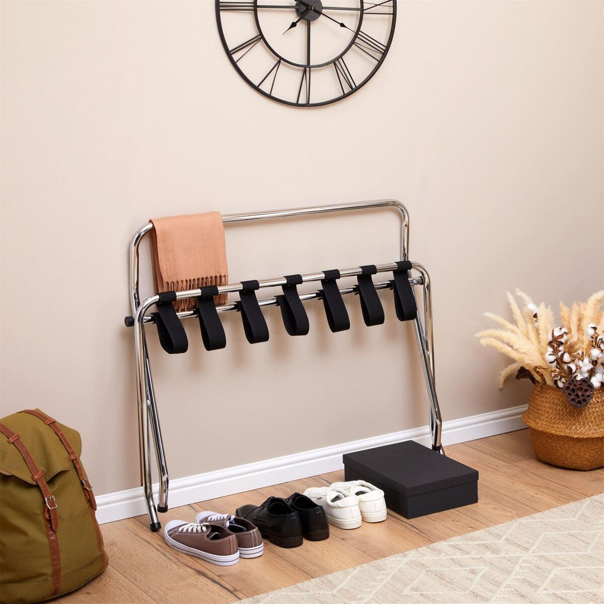 IDIMEX Porte-valise VALISE, structure pliable en métal