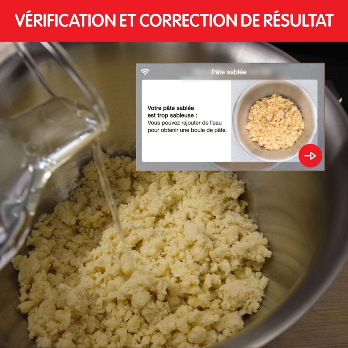 MOULINEX Robot pâtissier QA951810 i-coach touch balance connectée