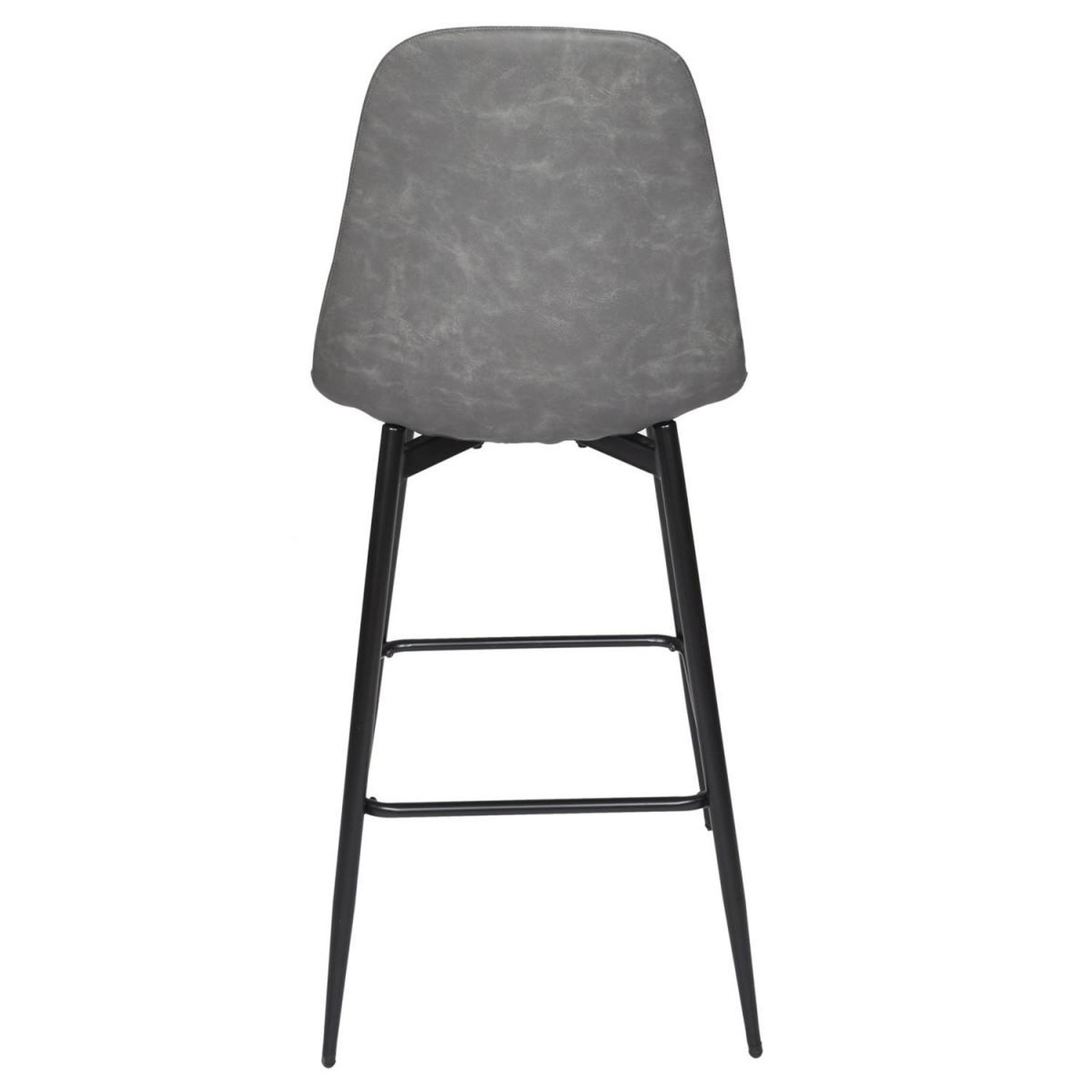 Voir la diapositive 5 : The Home Deco Factory Lot de 2 chaises de bar  amber  106cm gris