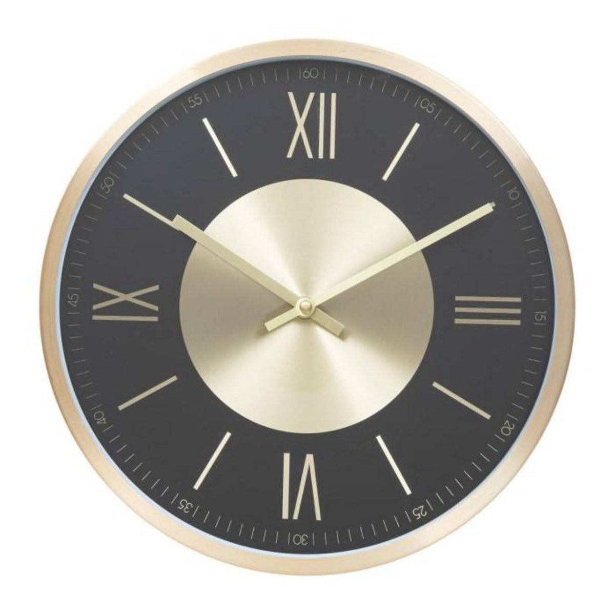 ATMOSPHERA Horloge en Métal  Ariana  30cm Noir & Or