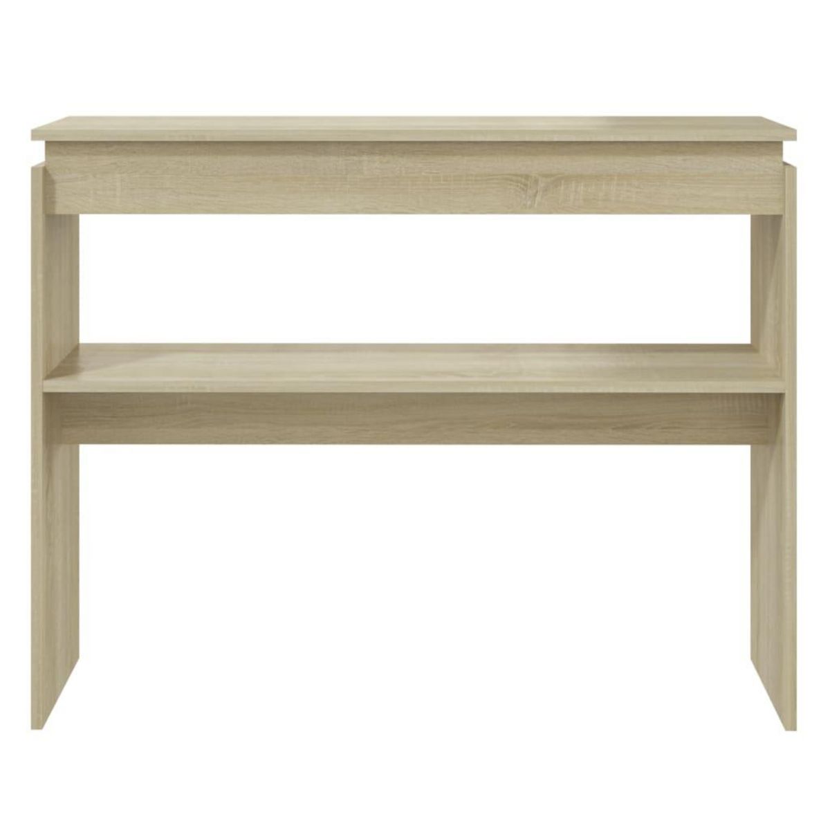VIDAXL Table console chene sonoma 102x30x80 cm bois d'ingenierie