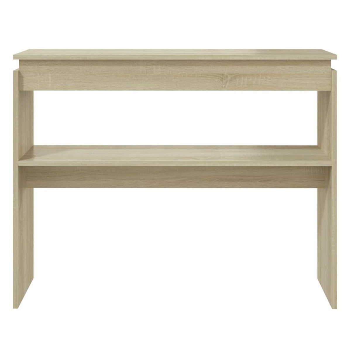 VIDAXL Table console chene sonoma 102x30x80 cm bois d'ingenierie