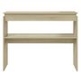 Voir la diapositive 4 : VIDAXL Table console chene sonoma 102x30x80 cm bois d'ingenierie