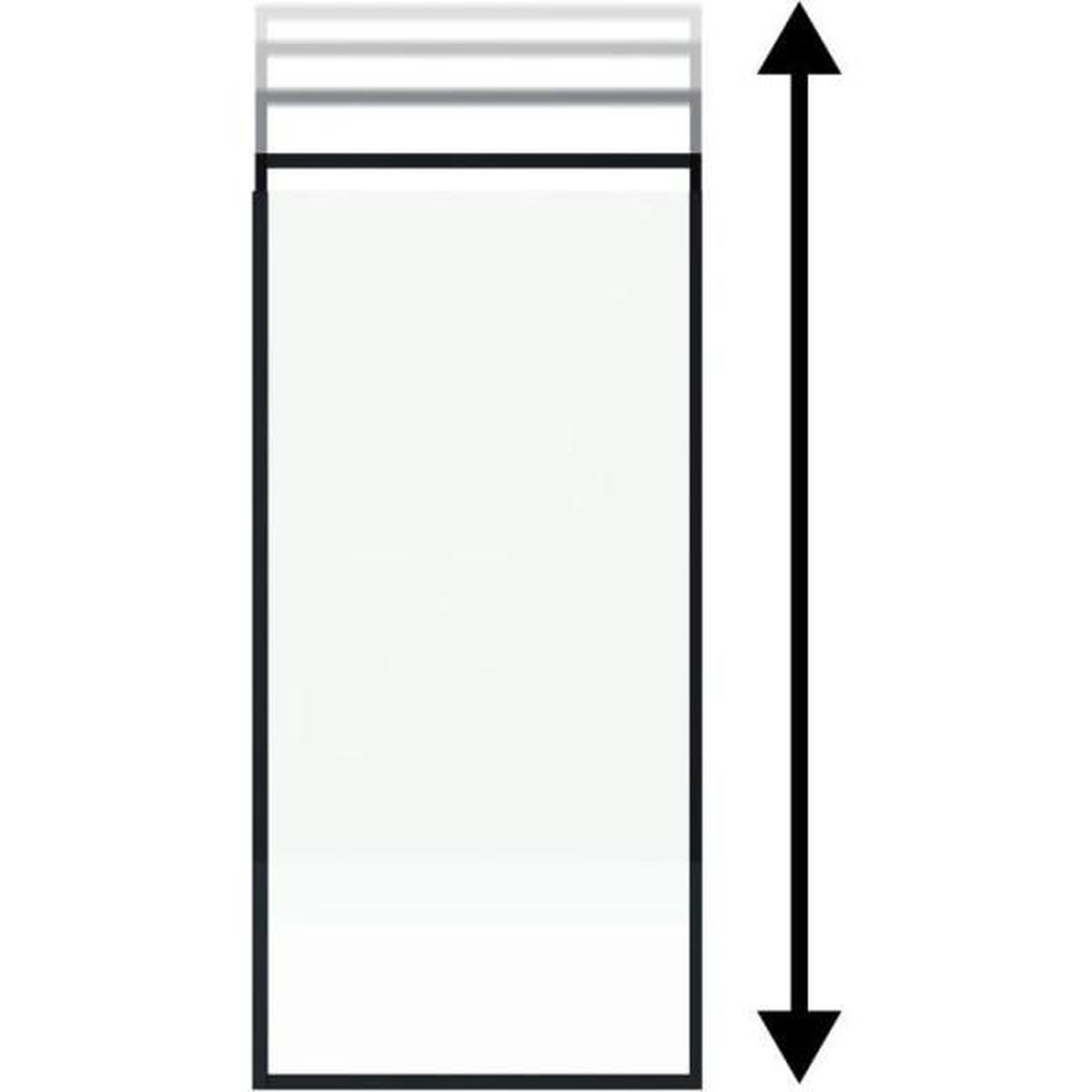 Voir la diapositive 2 : GELCO Paroi fixe - GELCO - ONLY Noir - 90 x 210 / 266