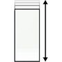 Voir la diapositive 2 : GELCO Paroi fixe - GELCO - ONLY Noir - 90 x 210 / 266
