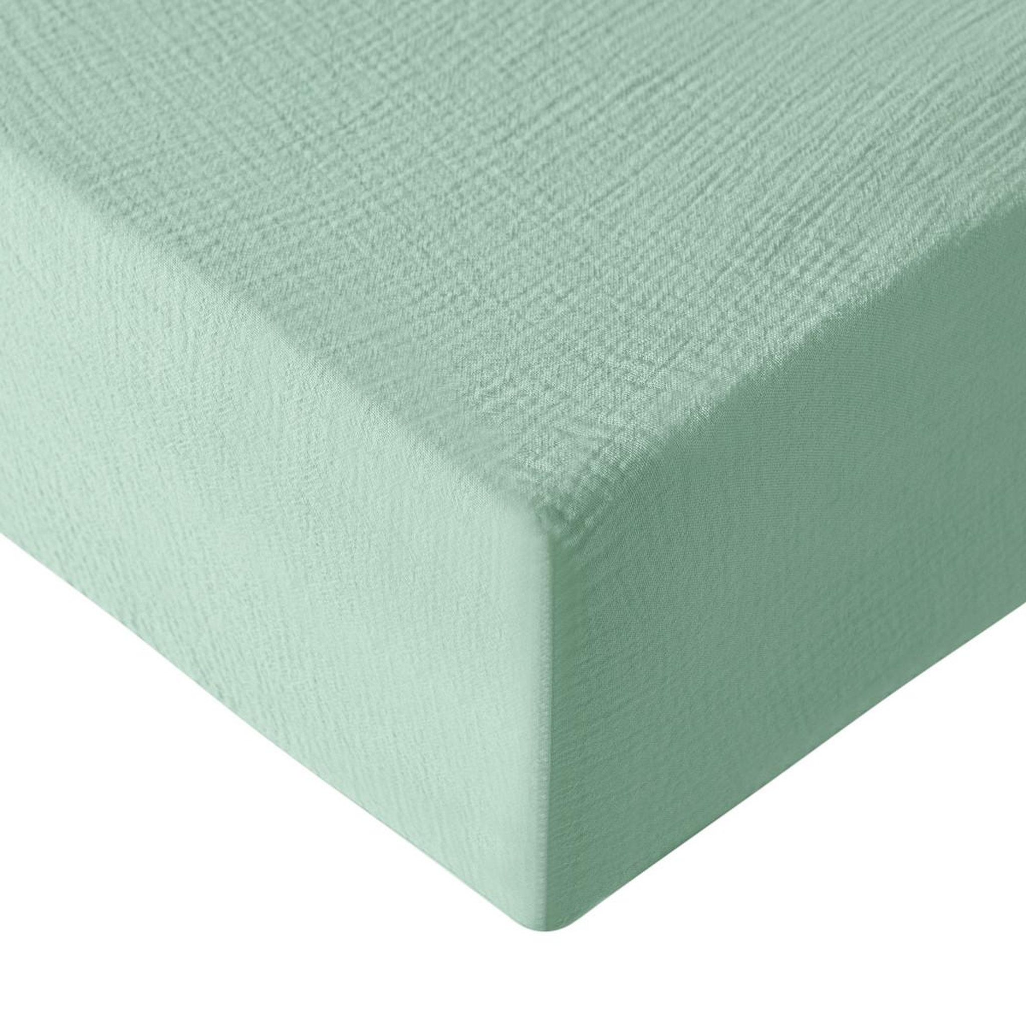 Voir la diapositive 2 : Sensei Maison Drap housse en gaze de coton bonnet 30 cm LOFT