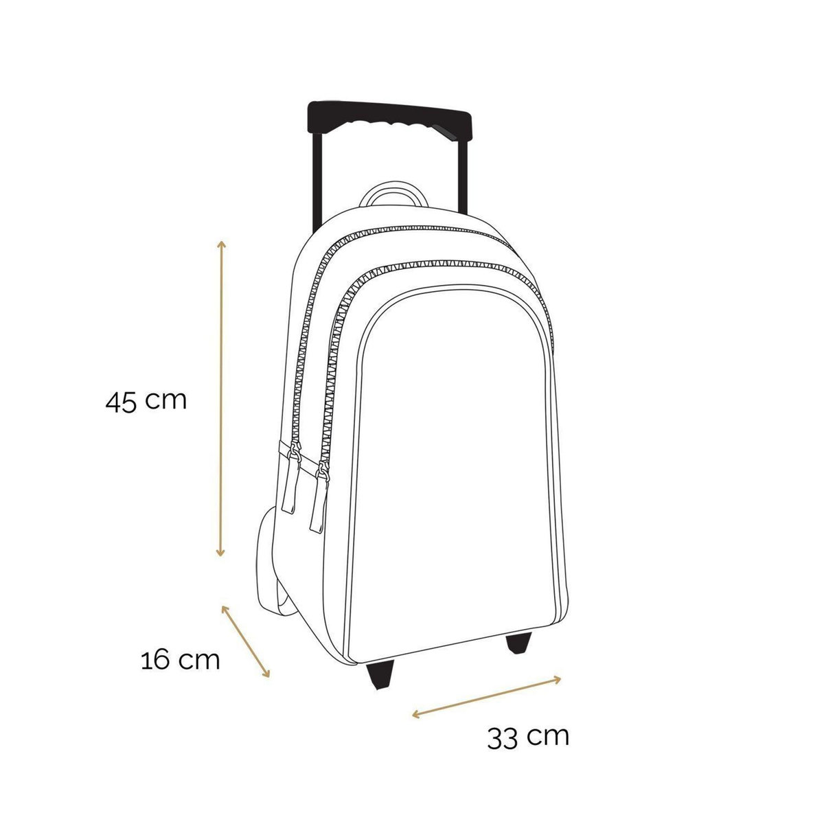 Bagtrotter BAGTROTTER Sac à dos à roulettes La Reine des Neiges / Frozen Violet