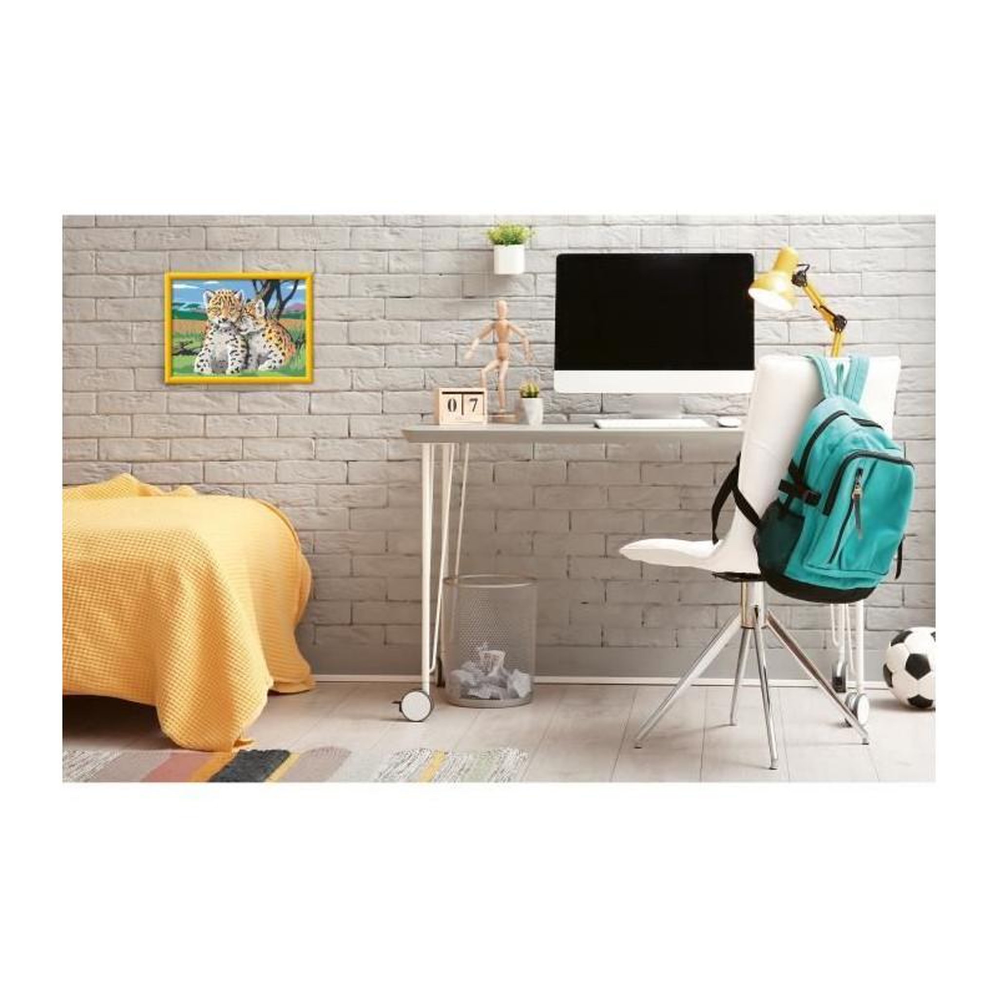 Voir la diapositive 4 : RAVENSBURGER CreArt Kids 18x24cm Petits léopards, Kit de peinture par numéros Numéro d'Art, Des 9 ans, 25832, Ravensburger