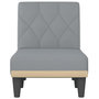 Voir la diapositive 4 : VIDAXL Chaise longue gris clair tissu