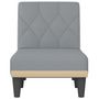 Voir la diapositive 4 : VIDAXL Chaise longue gris clair tissu