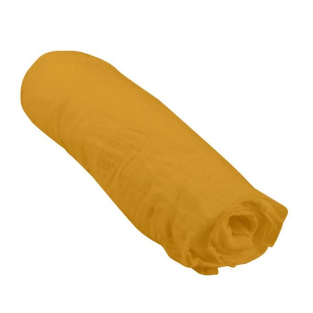 Paris Prix Drap Housse Bébé  Extensible  60x120cm Moutarde
