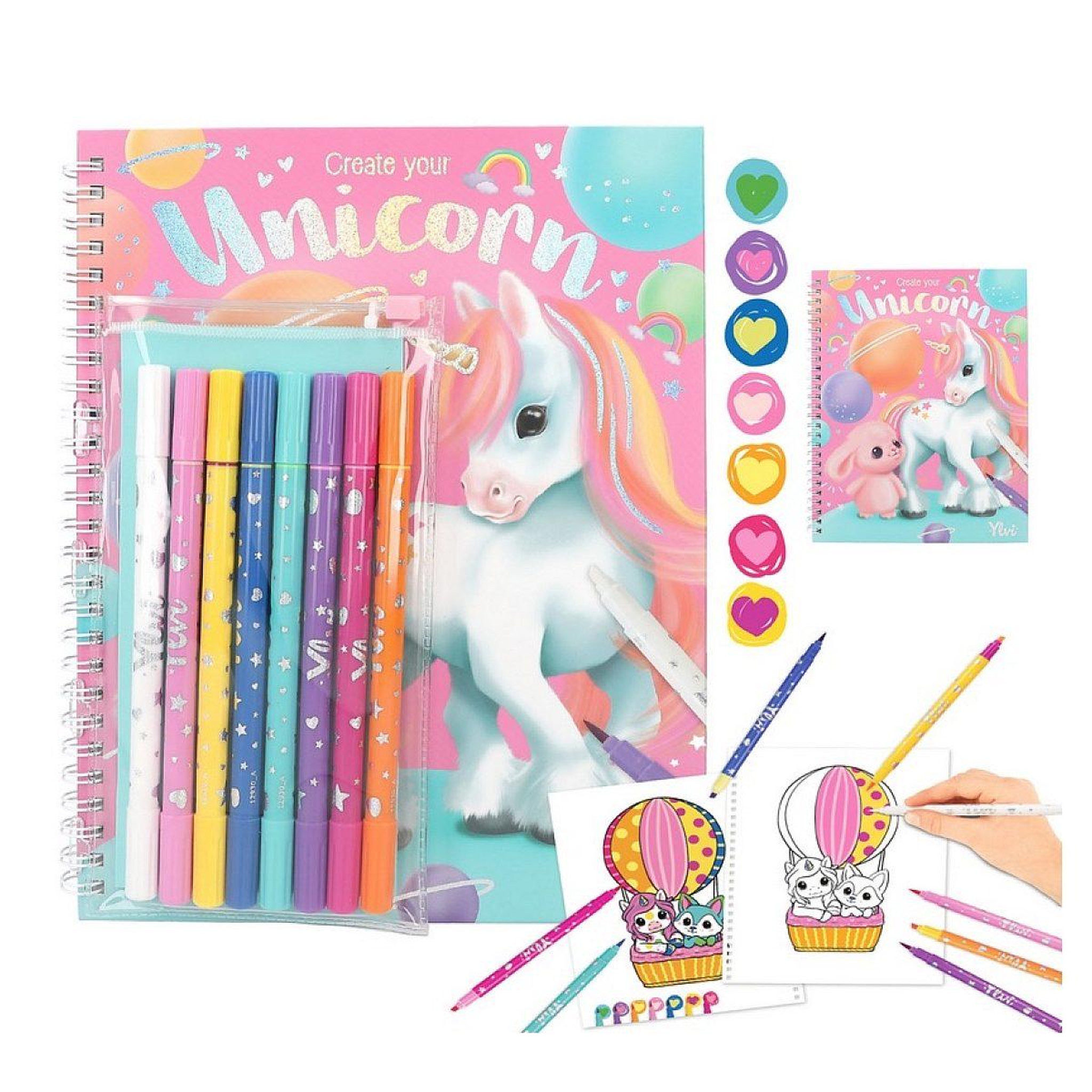 YLVI Album à colorier avec set crayons