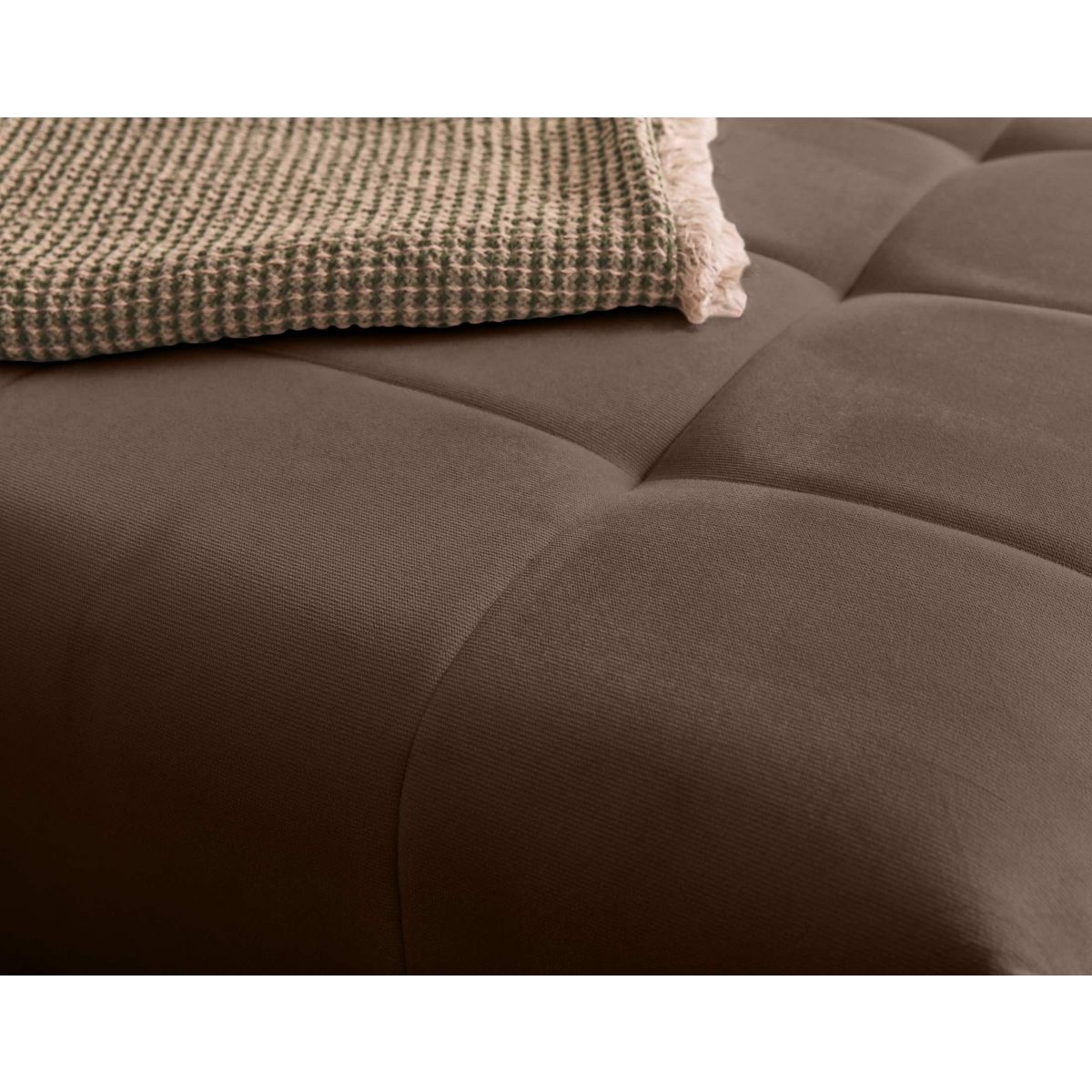 BEST MOBILIER Petra - canapé d'angle réversible - convertible avec coffre - 4 places - en velours