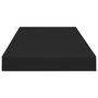 Voir la diapositive 5 : VIDAXL Etageres murales flottantes 4 pcs noir 60x23,5x3,8 cm MDF