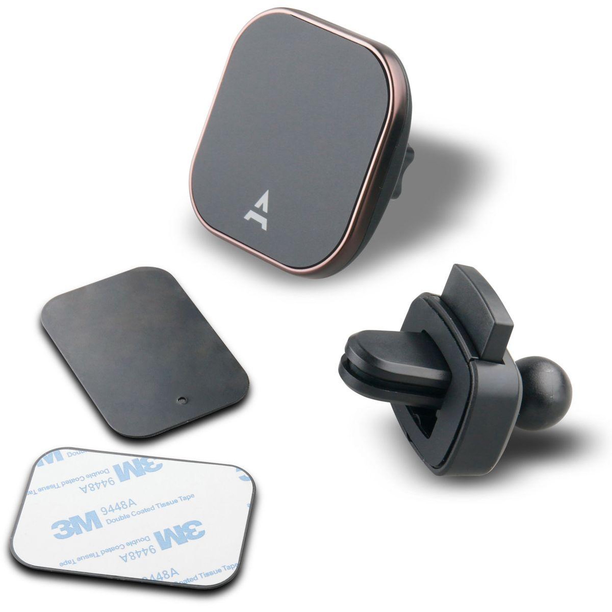 Voir la diapositive 3 : ADEQWAT Support smartphone Voiture magnétique x2