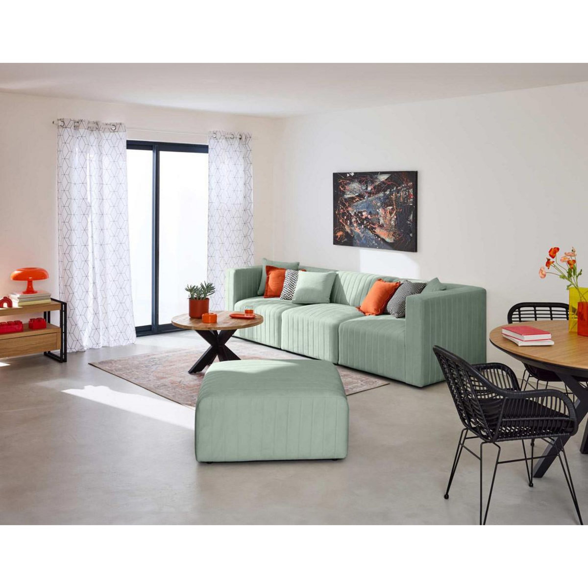 LISA DESIGN Nova - canapé modulable 3 places - en velours