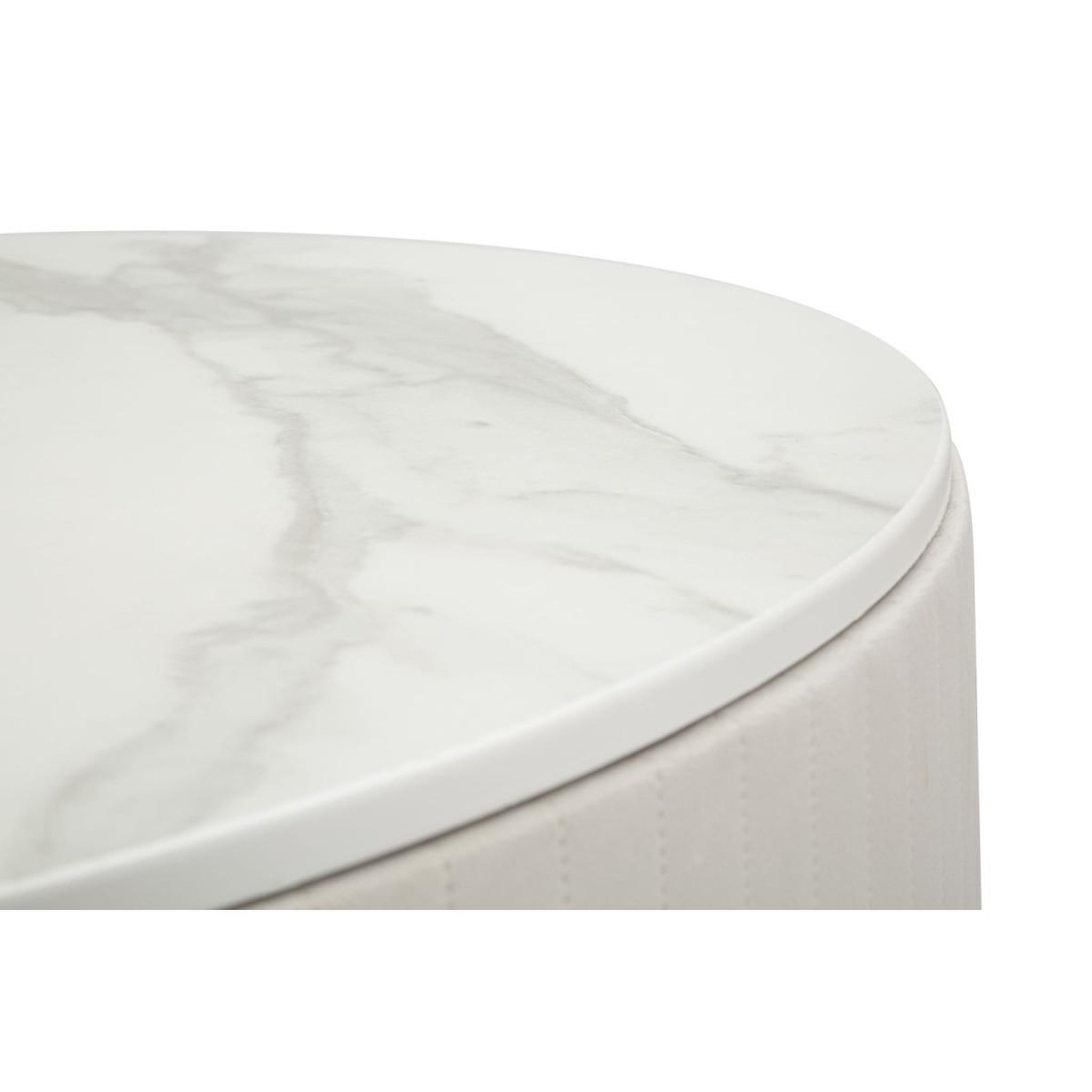 Voir la diapositive 6 : Paris Prix Table basse effet marbre  montpellier  75cm crème & or