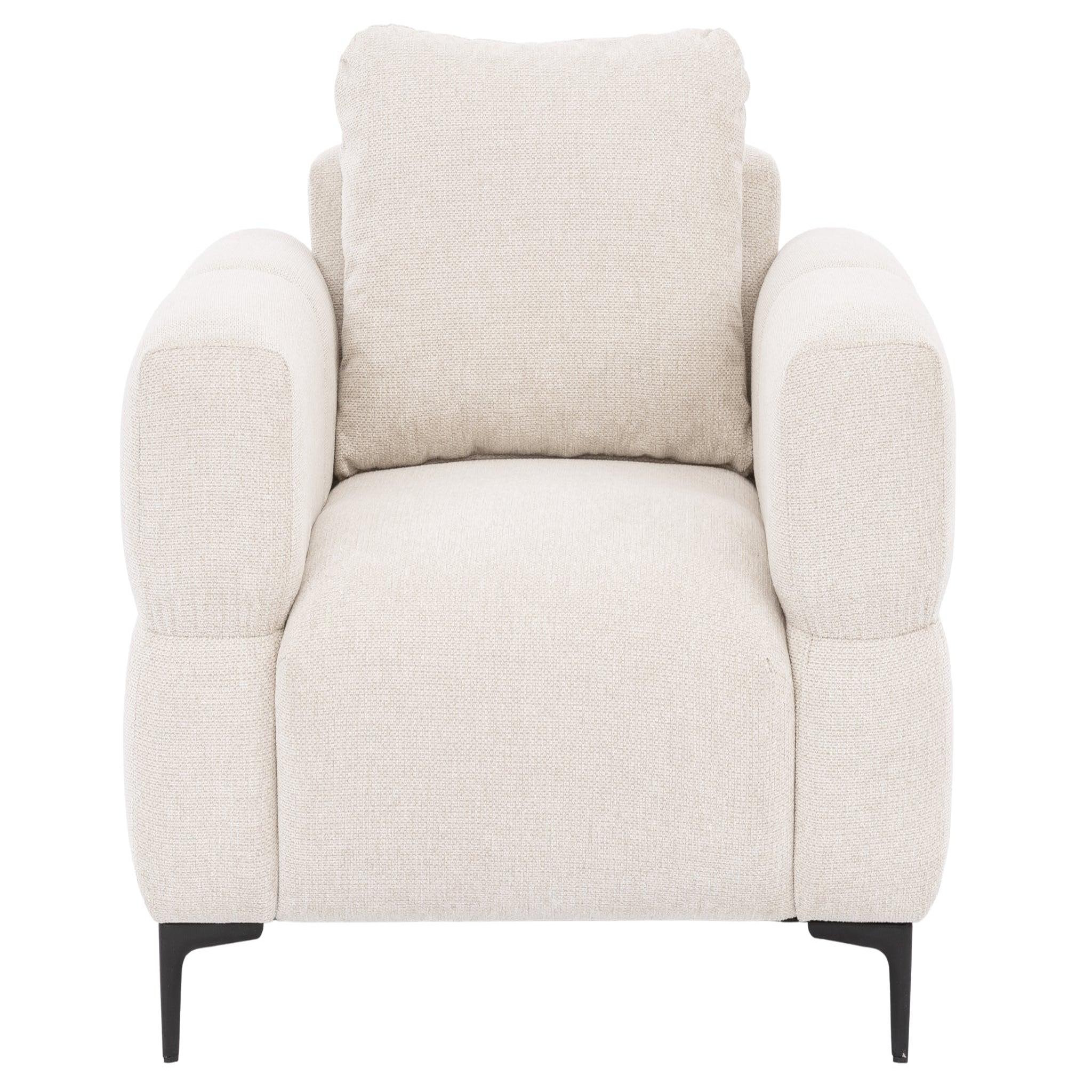 CASANOVA PARIS Elton - fauteuil en tissu lisse. Coloris disponibles : Gris, Vert, Orange, Beige, Marron, Bleu
