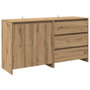 Voir la diapositive 2 : VIDAXL Buffet 2 pcs chene artisanal bois d'ingenierie