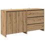 Voir la diapositive 2 : VIDAXL Buffet 2 pcs chene artisanal bois d'ingenierie