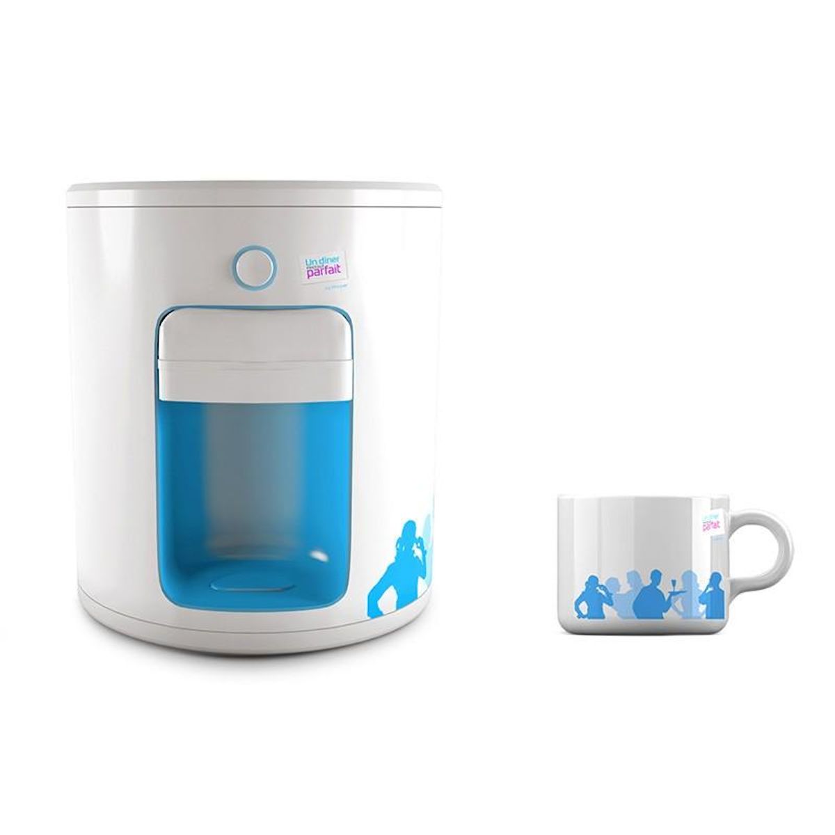 Harper Harper - Ud888 Blue - Machine à Expresso - Compact - 1000w - Réservoir 0,3l - 2 Filtres