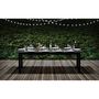 Voir la diapositive 6 : PLAY4FUN Table de jardin 8-10 personnes 220 X 120 X 75 cm - Noir effet marbré