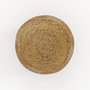 Voir la diapositive 6 : MAISON PAVANE Pouf rond en jute, fines rayures blanches D40 cm-Billy