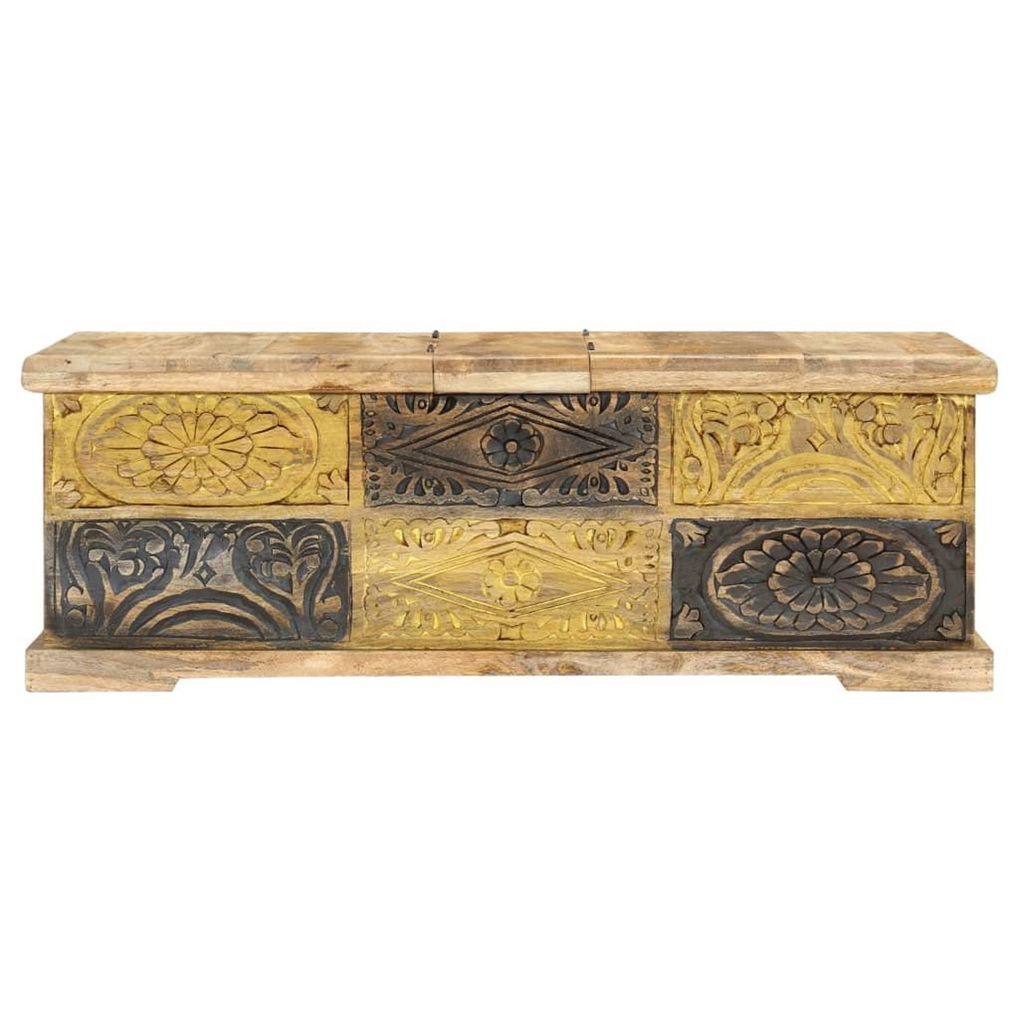 Voir la diapositive 2 : VIDAXL Table basse 100x50x35 cm bois de manguier massif