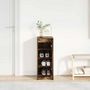 Voir la diapositive 3 : VIDAXL Armoire a chaussures chene fume 29,5x34x76 cm bois d'ingenierie