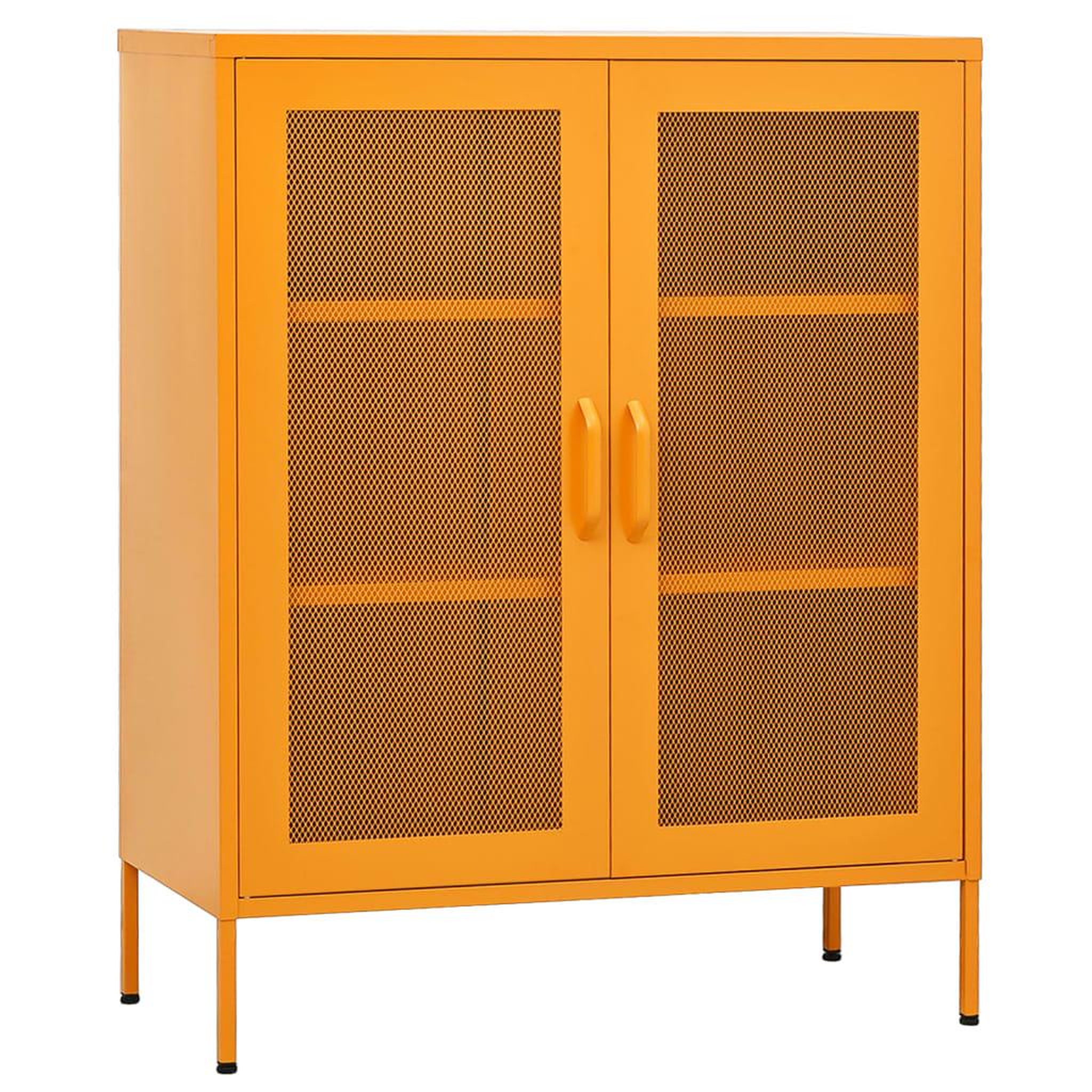Voir la diapositive 2 : VIDAXL Armoire de rangement Jaune moutarde 80x35x101,5 cm Acier