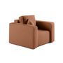 Voir la diapositive 1 : BEST MOBILIER Topaze - fauteuil - en tissu bouclette