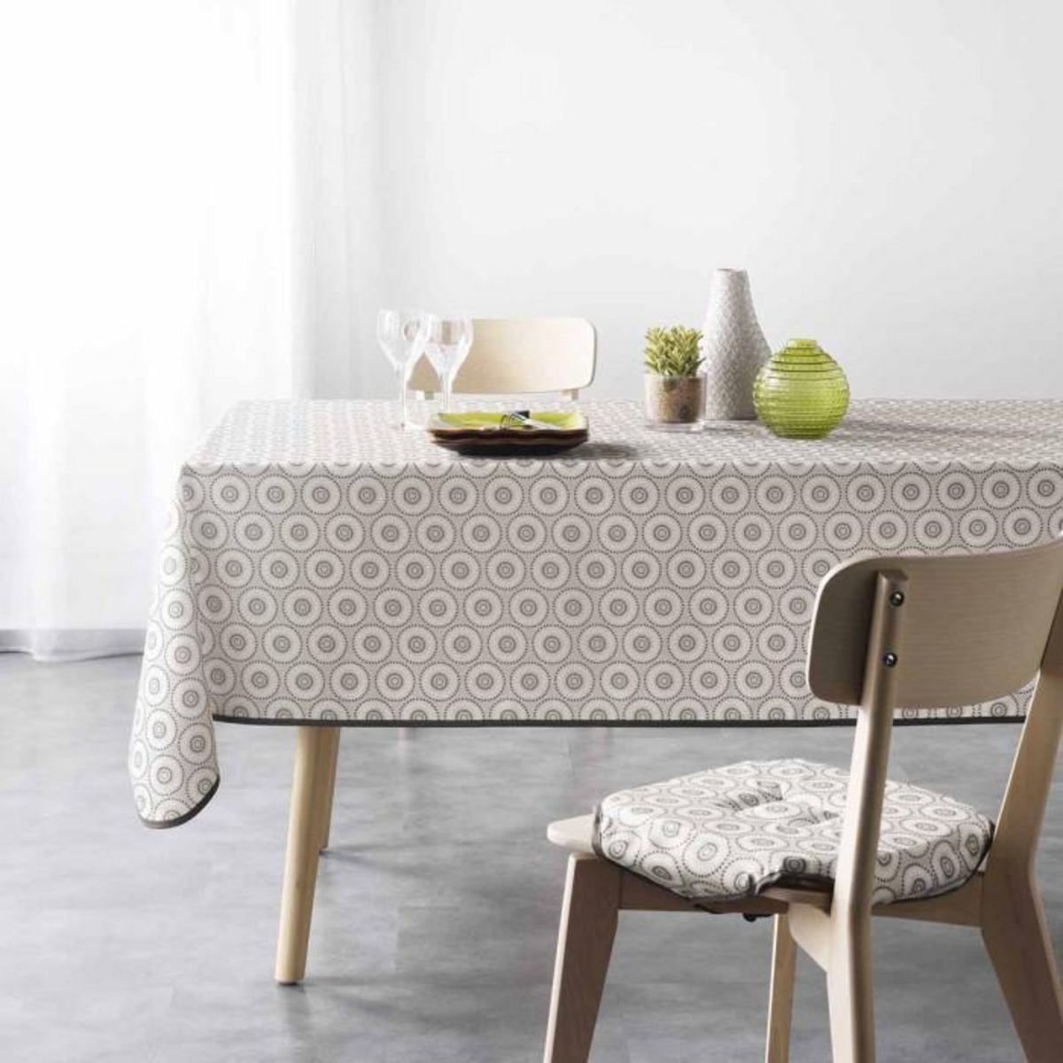 Paris Prix Galette de Chaise Imprimée  Salto  36x36cm Naturel