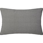 ATMOSPHERA Coussin rectangulaire en coton à motif Otto. Coloris disponibles : Gris, Jaune, Bleu