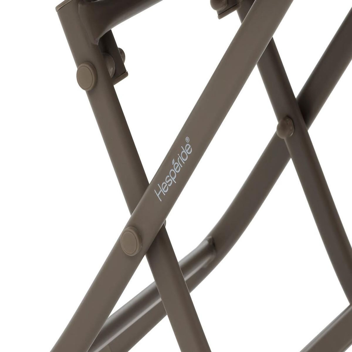 HESPERIDE Table d'appoint carrée pliante Greensboro Café - 40 x 40 cm - Hespéride