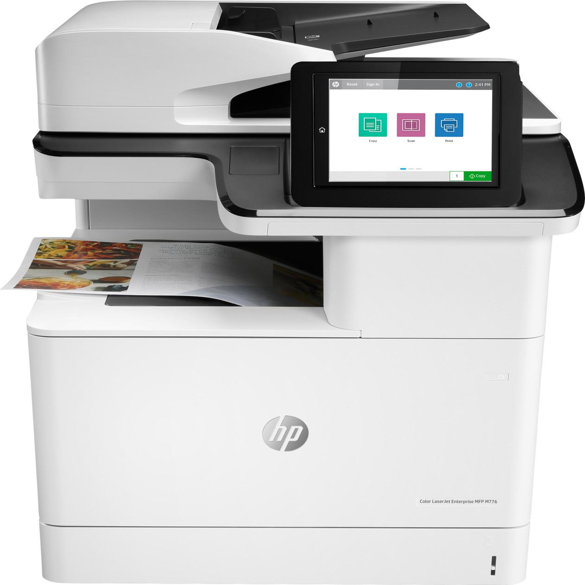 Voir la diapositive 2 : HP Imprimante multifonction hp t3u55a laserjet enterprise m776dn a3 1200 x 1200 ppp 46 ppm blanc