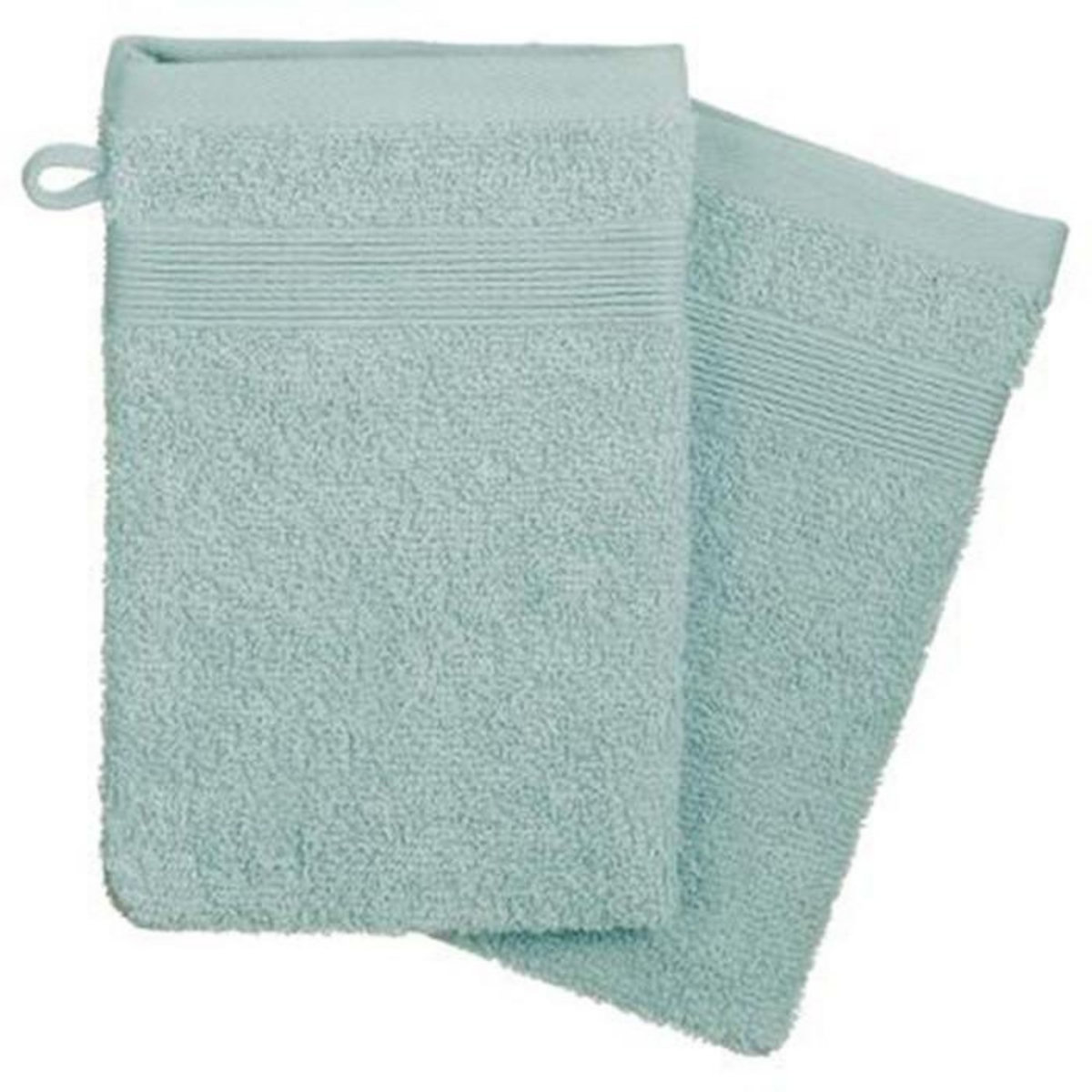 ATMOSPHERA Lot de 2 Gants de Toilette  Confort  15x21cm Givre