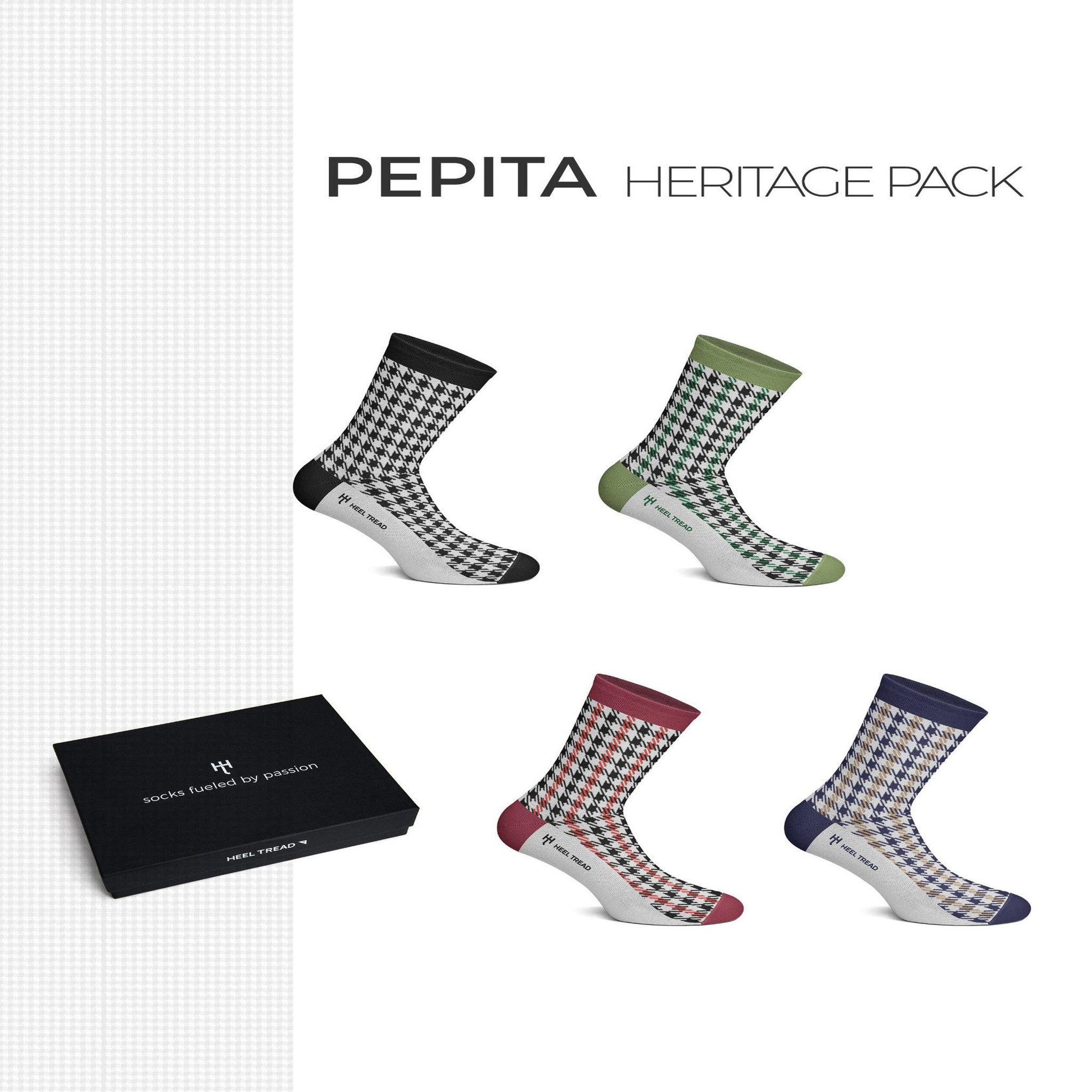 SOCK AFFAIRS Coffret chaussettes tissus porsche “pepita”. Coloris disponibles : Multicolore