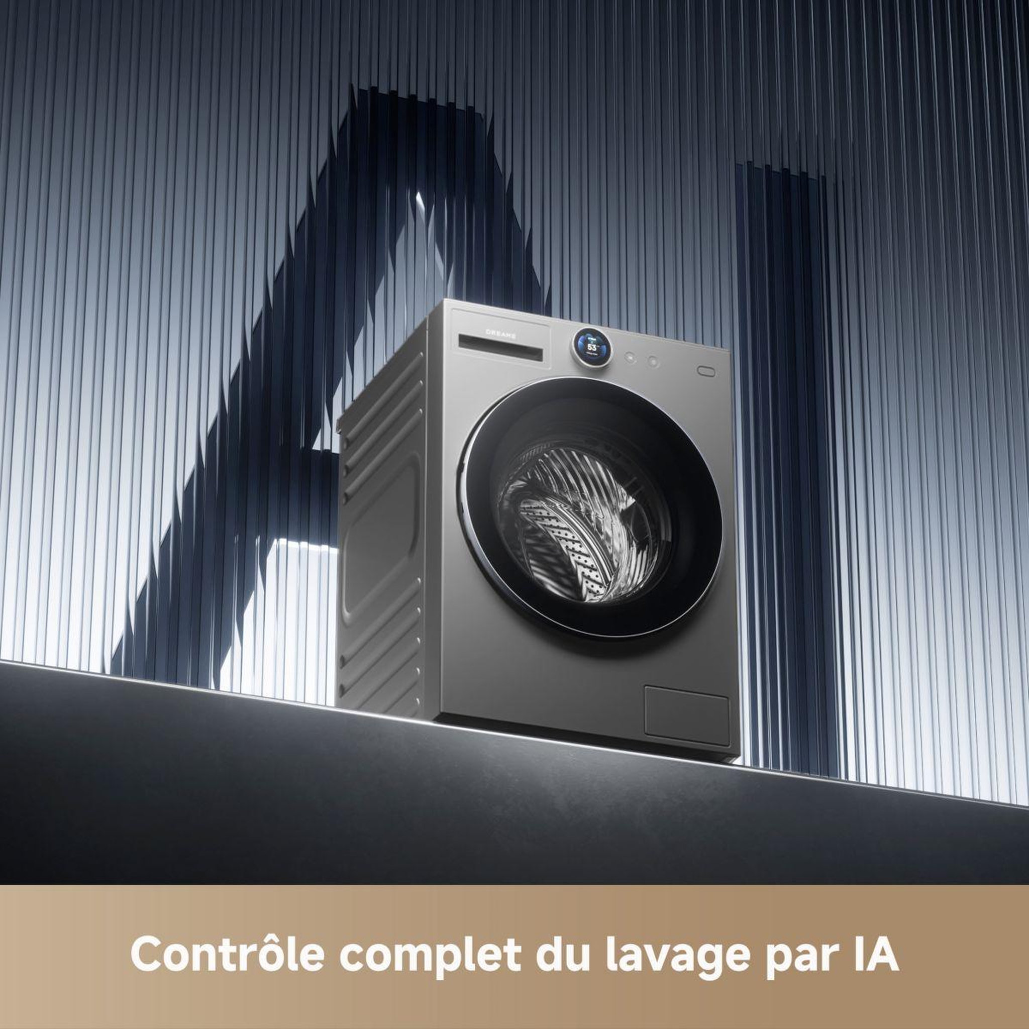 Voir la diapositive 3 : DREAME Lave linge hublot drwashl911kgg - 11 kg - 1400 tr/min - classe a - moteur induction - autodosage - connecté