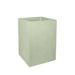 Eda Pot de fleur carré Basalt 39,5 x H.43,5 cm - Vert amande- Eda