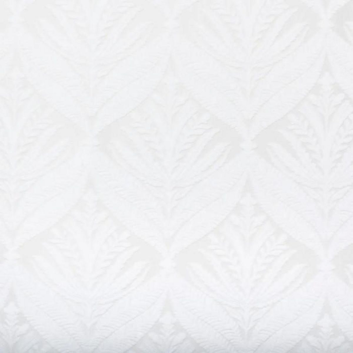 ATMOSPHERA Rideau Voilage Motifs Végétaux  Lazi  140x240cm Blanc