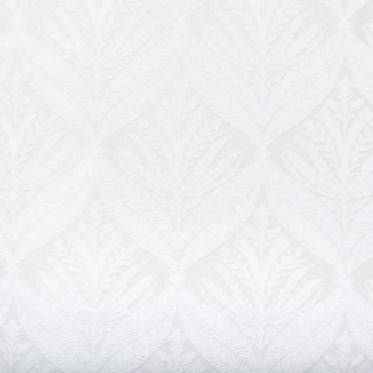 ATMOSPHERA Rideau Voilage Motifs Végétaux  Lazi  140x240cm Blanc