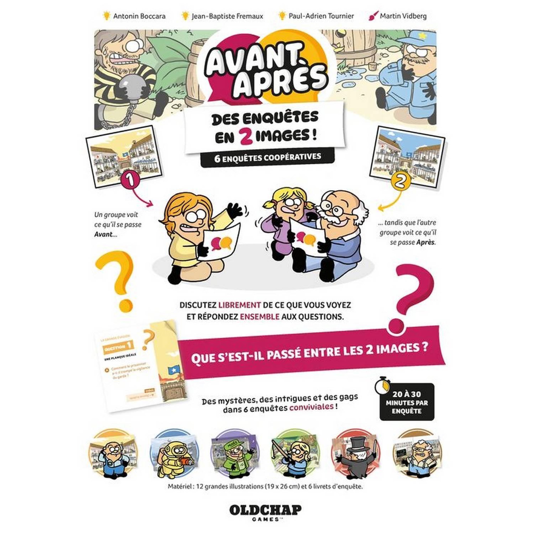 Voir la diapositive 3 : Blackrock Editions Jeu d'enquête : avant apres