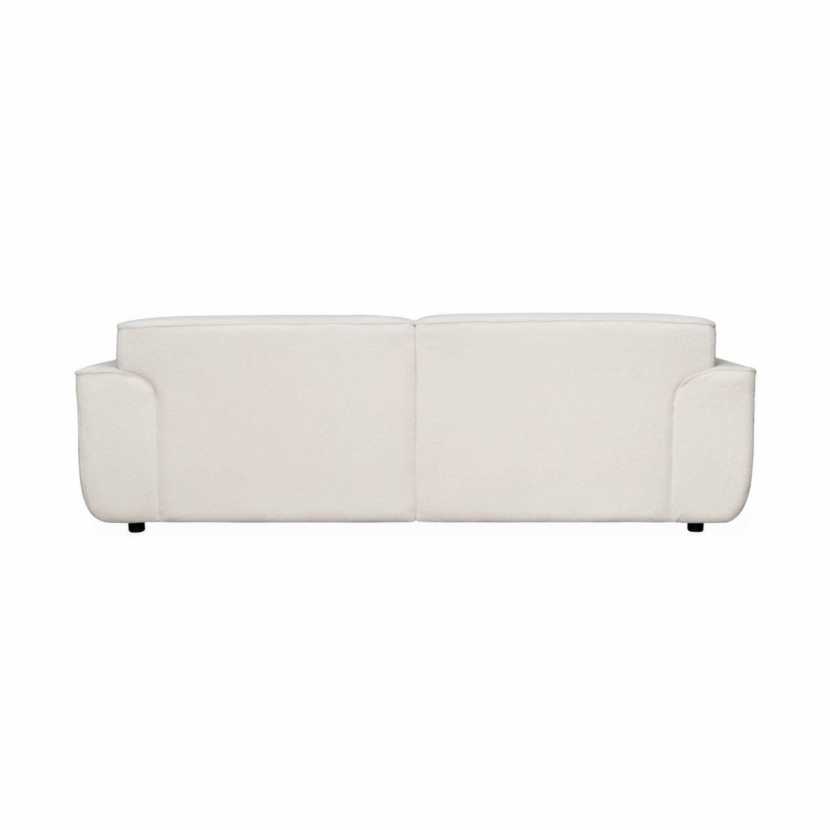 SWEEEK Canapé 3 places. tissu bouclette. 2 coussins déhoussables. Wallas  L 230 x P 98 x H 73cm