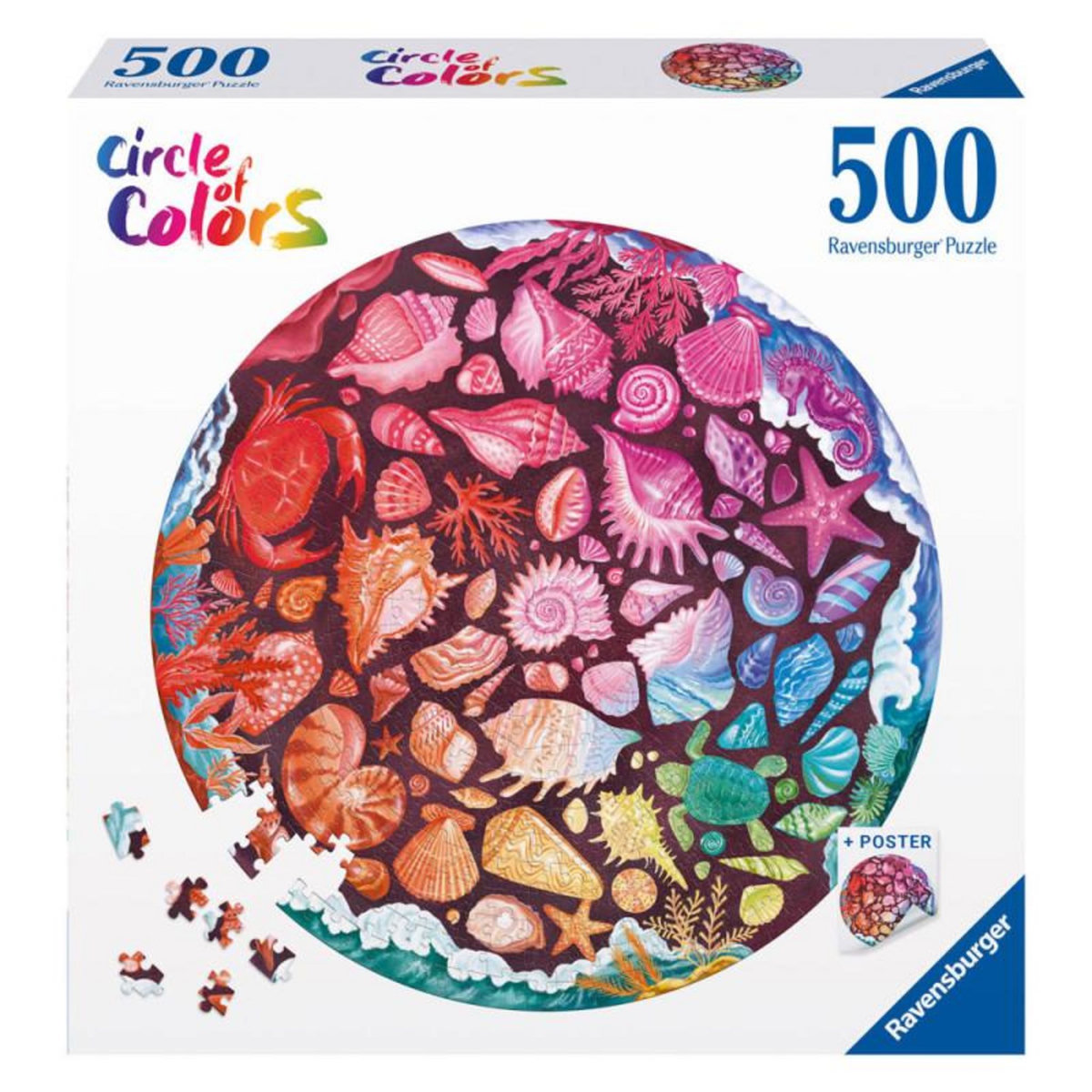 RAVENSBURGER Ravensburger - Jigsaw puzzle Circle of Colors Seashells, 500 pcs. 120008231?