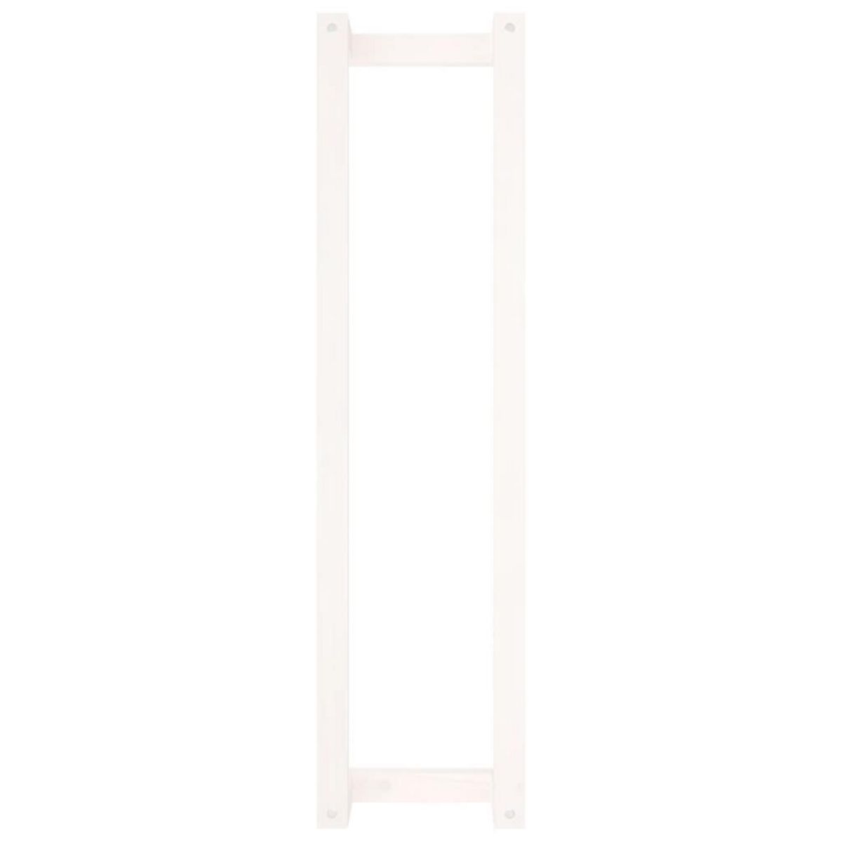 VIDAXL Porte-serviette Blanc 23x18x90 cm Bois de pin massif
